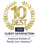 10 Best 2016 | Client Satisfaction | American Institute of Family Law Attorneys